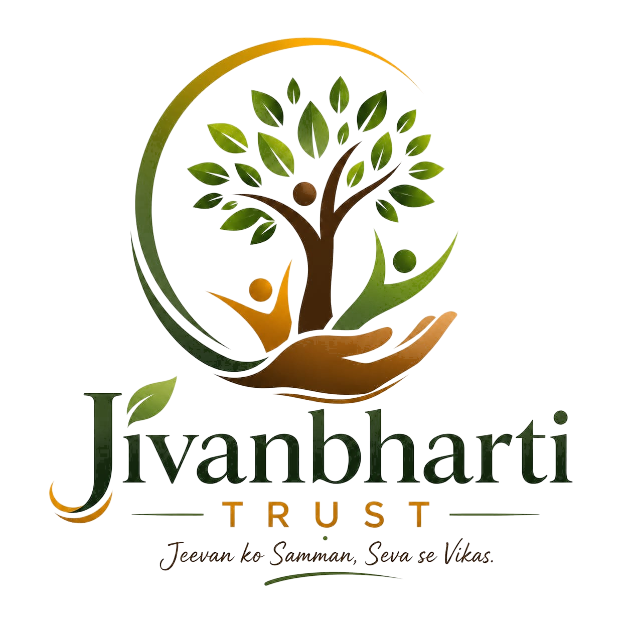 Jivanbharti Trust tree and community emblem